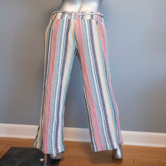 Consigned* Striped Lounge Pants, Sz L - Picture 2 of 3
